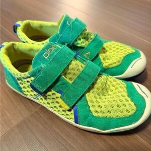 PLAE Kids Vibrant Green and Yellow Sneakers